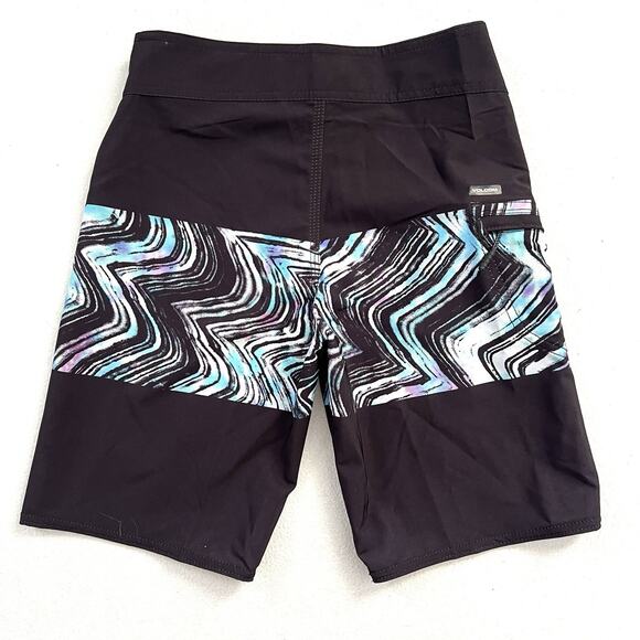 NWT Volcom Macaw Mod Tech Boy Board Shorts Swim Trunks Black Swimsuit 25 / 10 - Picture 10 of 10